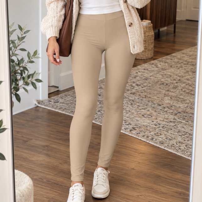 Leggings Beige Sólido (Subido por el creador)
