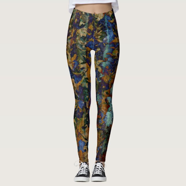 Leggings Bella Artes de hojas (Anverso)