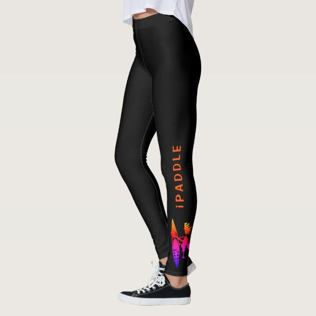 Leggings Bella Kayaker en tonos rosas naranjas oscuros (Izquierda)