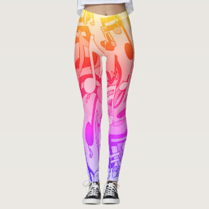 Leggings Bella música Happy Colours Lively Musical Notes