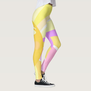Leggings bella pintura abstracta del sol