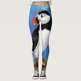 Leggings Bella pintura de pájaros del atlántico Puffin