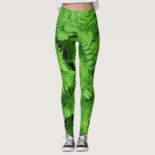 Leggings Belleza de helecho verde