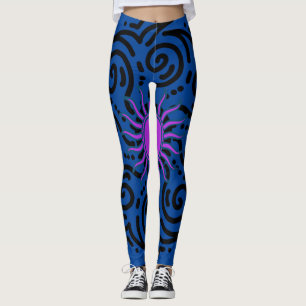 LEGGINGS BENDICIONES CON SUNNY STRECH BLUE