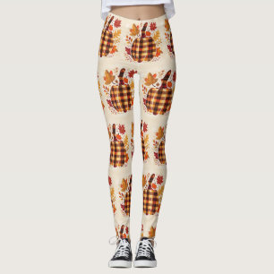 Leggings Bendiciones de Calabaza a Cuadros