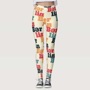 Leggings Berlin Digital Creative, Print Pattern.