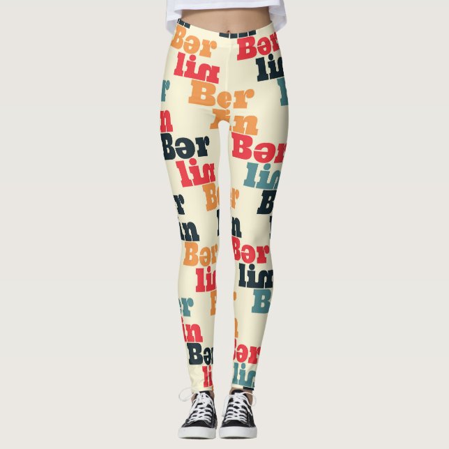 Leggings Berlin Digital Creative, Print Pattern. (Anverso)