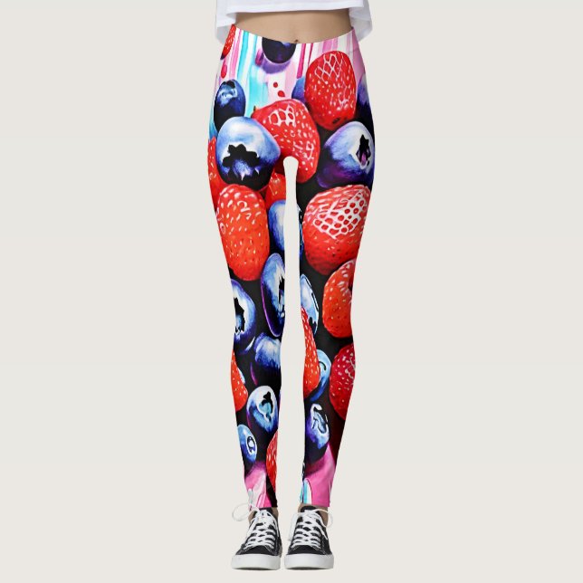 Leggings Berry Blast: Fruity Fun (Anverso)