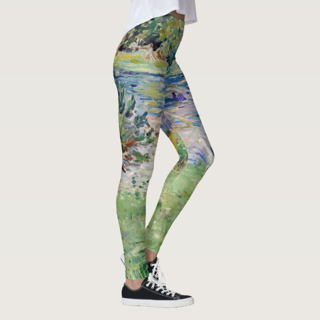 Leggings Berthe Morisot - Chica en un bote con Geese (Derecha)