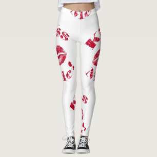 Leggings ¡Bésame! Labios rojos
