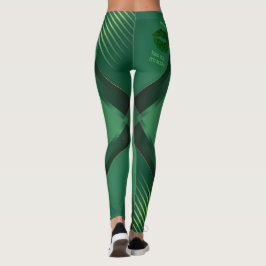 Leggings Bésame Soy Irlandés Verde Ropa Activa Geométrica