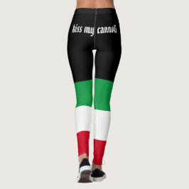 Leggings Besar mi divertida bandera italiana cannoli