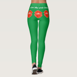 Leggings Besar mis anteojos irlandeses Butt Green St Patric