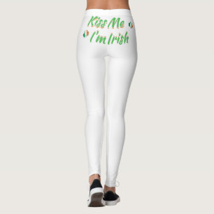 Leggings Béseme que soy polainas irlandesas