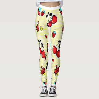 Leggings "Beso cereza"