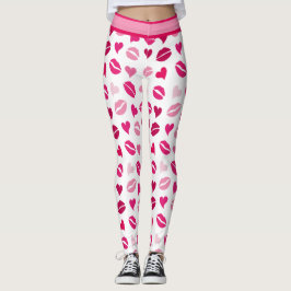 Leggings Besos y corazones