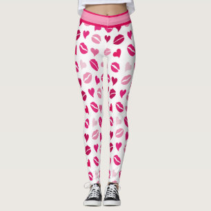 Leggings Besos y corazones