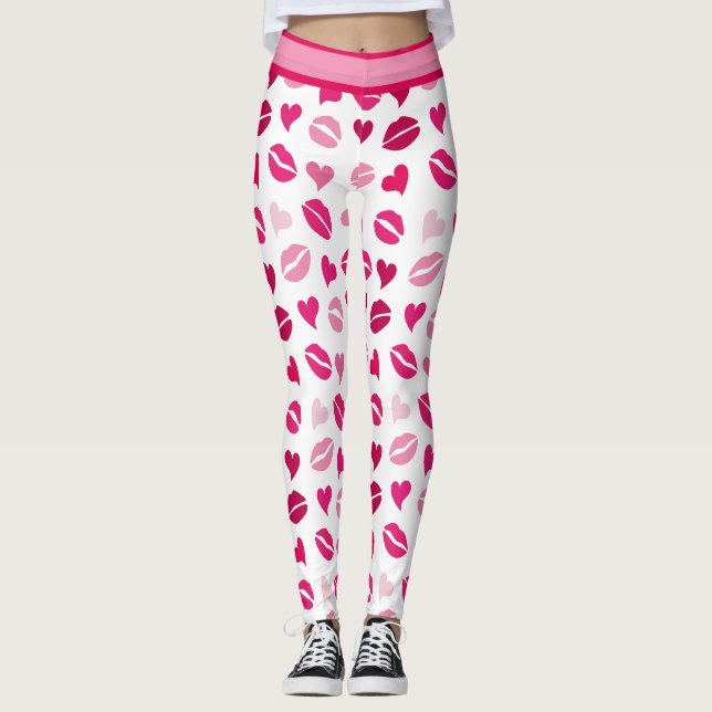 Leggings Besos y corazones (Anverso)