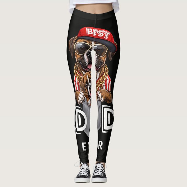 Leggings Best Boxer Dad Ever (Anverso)