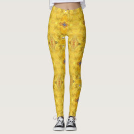 Leggings Bestia Azul Corriendo Amarillo