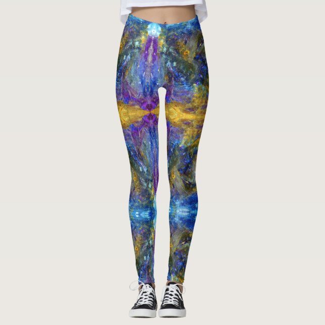 Leggings Bestia Azul en ejecución (Anverso)