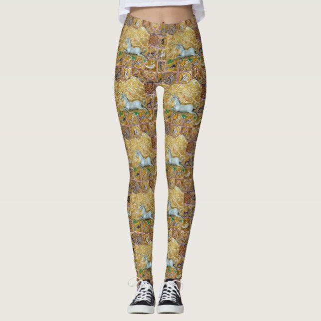 LEGGINGS BESTIARIO MEDIEVAL EXTRAÑO, CORRIENTE UNICORN, ANI (Anverso)