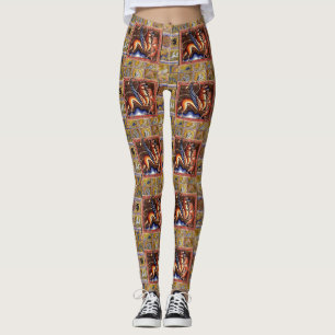 LEGGINGS BESTIARIO MEDIEVAL, GRIFFIN Y BARRA SALVAJE, ANIMA