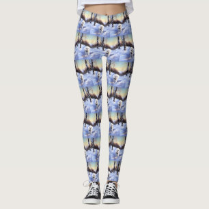 Leggings Bichon Frise Let It Snow Navidades