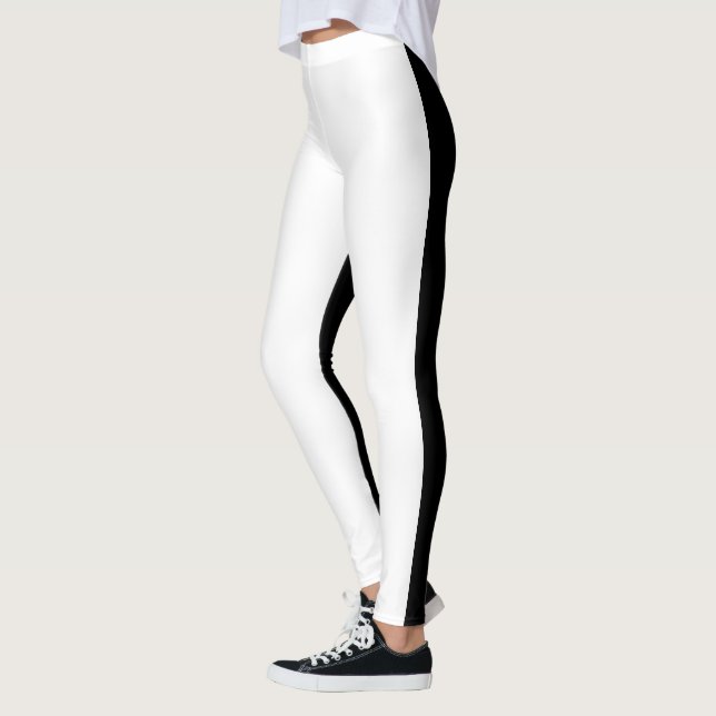 Leggings bicolor en blanco y negro (Izquierda)