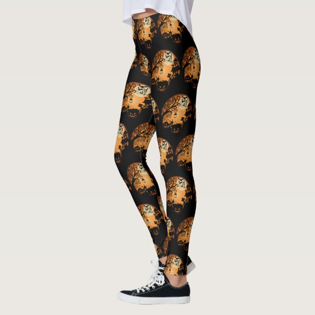 Leggings Bienvenidos al Personalizado de la Calabaza de Hal (Izquierda)