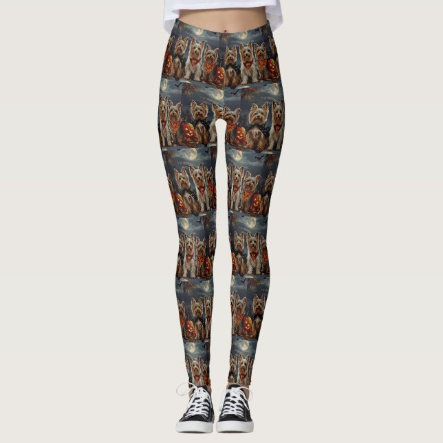 Leggings Biewer Terrier Halloween Espeluznante  (Anverso)