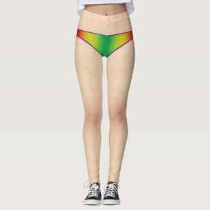 Leggings Bikini de arco iris y leyenda de la piel