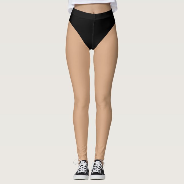 Leggings Bikini negro (Anverso)