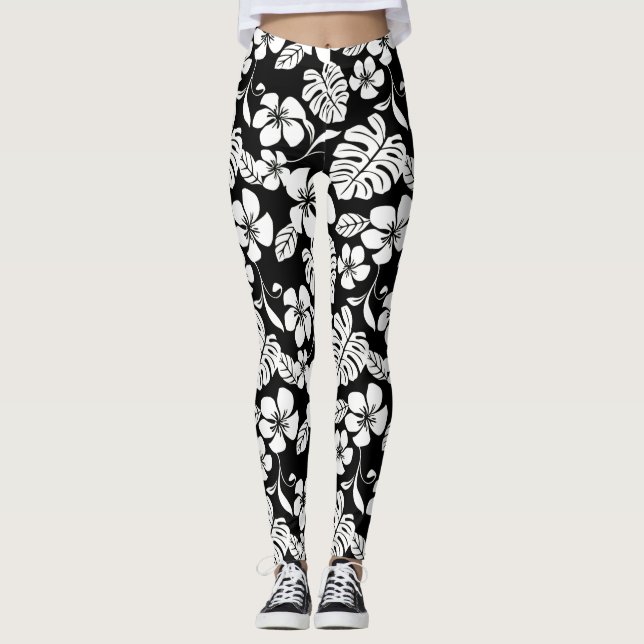LEGGINGS BIKINI ROSA (NEGRO/BLANCO) (Anverso)