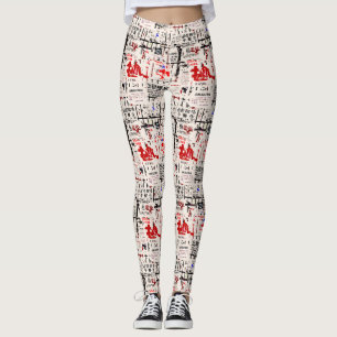 Leggings Billboard pelado desgarrado en el extranjero