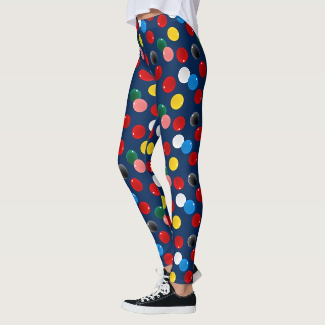Leggings Billetes coloridos del jugador de snooker (Izquierda)