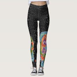 Leggings BINDI Sea Otters.mira el cangrejo en la c
