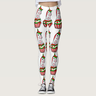 Leggings bizcocho de navidades de unicornio