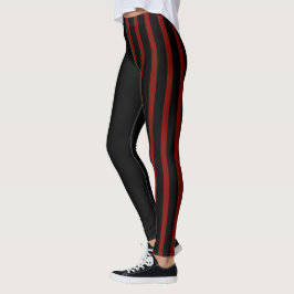 Leggings Black and Red Jester