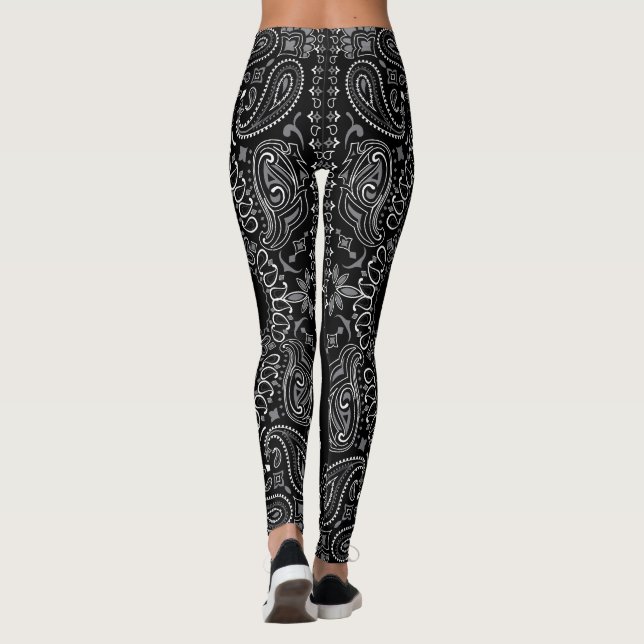 Leggings Black Bandana Boho (Reverso)