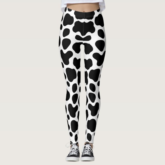 Leggings black cow angel (Anverso)