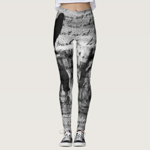 Leggings Black Crow Art