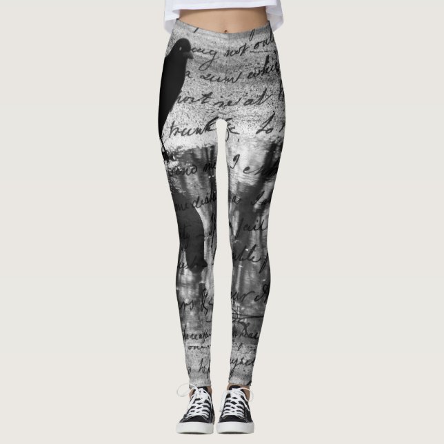 Leggings Black Crow Art (Anverso)