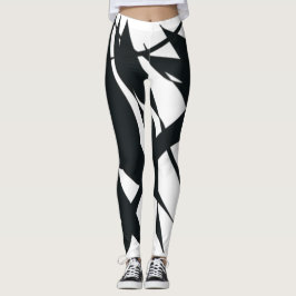 LEGGINGS BLACK DE LOS MURALES DE BLANCO