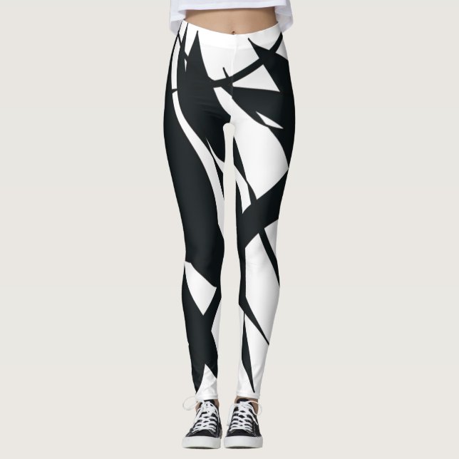 LEGGINGS BLACK DE LOS MURALES DE BLANCO (Anverso)