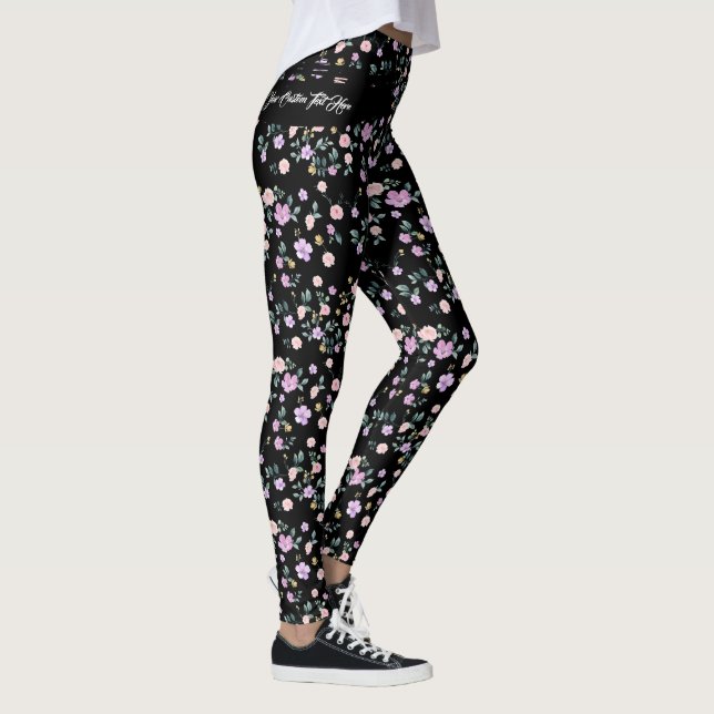 Leggings Black Flower Lady (Derecha)