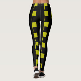 Leggings Black Gold Green Art Deco 4 Dina