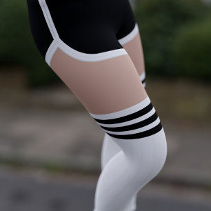 Leggings Black Retro acorta las piernas del tubo OTK Socks