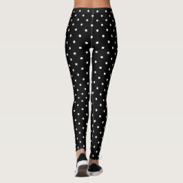 Leggings Black WS Polka Dot