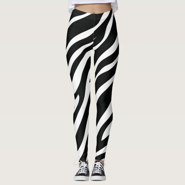 Leggings black zebra  (Anverso)